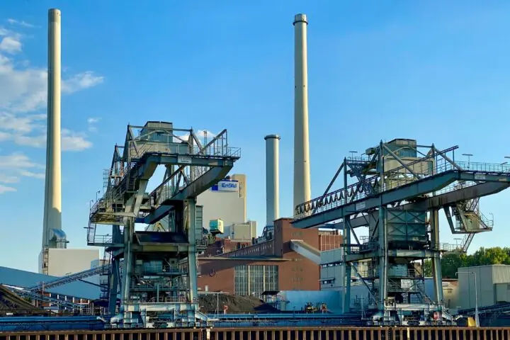 A coal power plant in Germany from the outside.