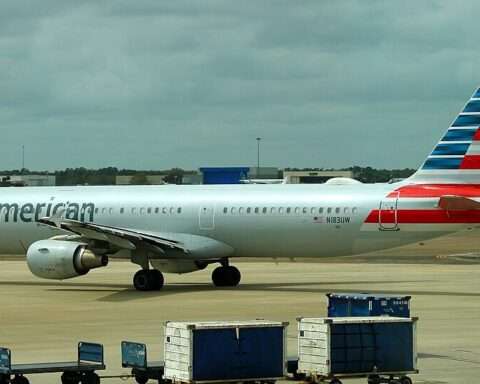 An airplane on the tarmac before the Orlando airport modernization plan kicks off.