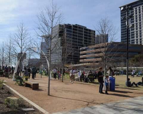 An image of Kyle Warren Park in Dallas.