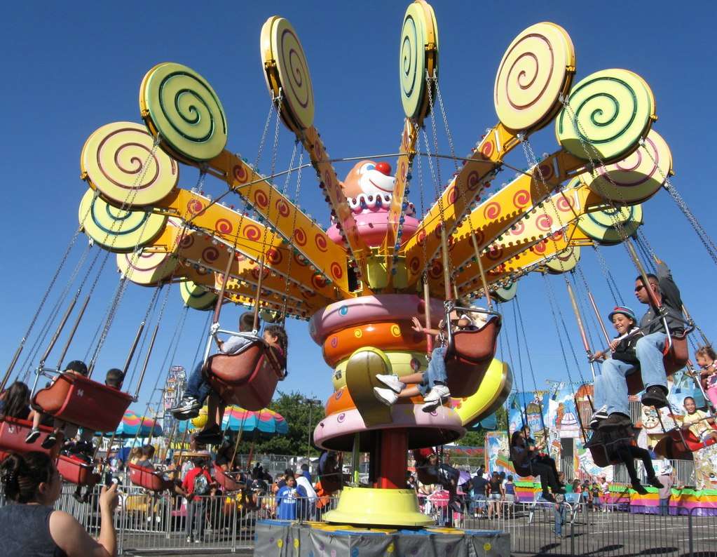 A carousel at the New Mexico State Fair.