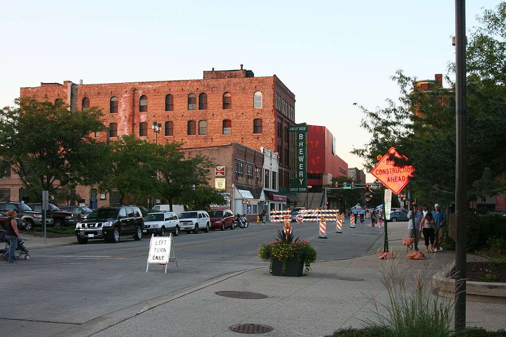 An image of downtown Rockford, Illinois.