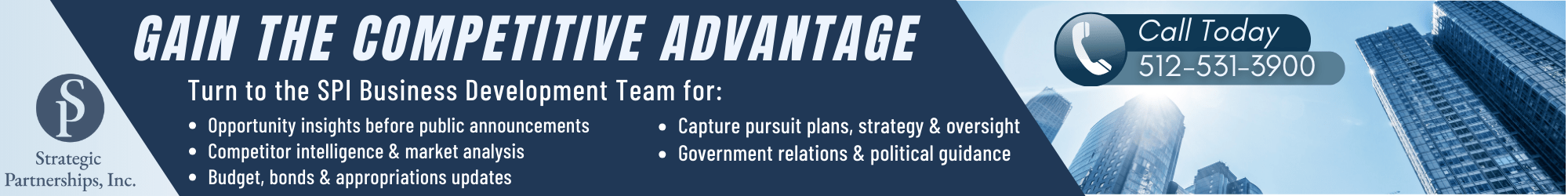 SPI's business development banner ad.