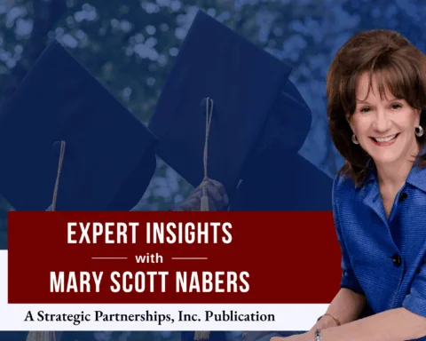 Mary Scott Nabers before college graduates.