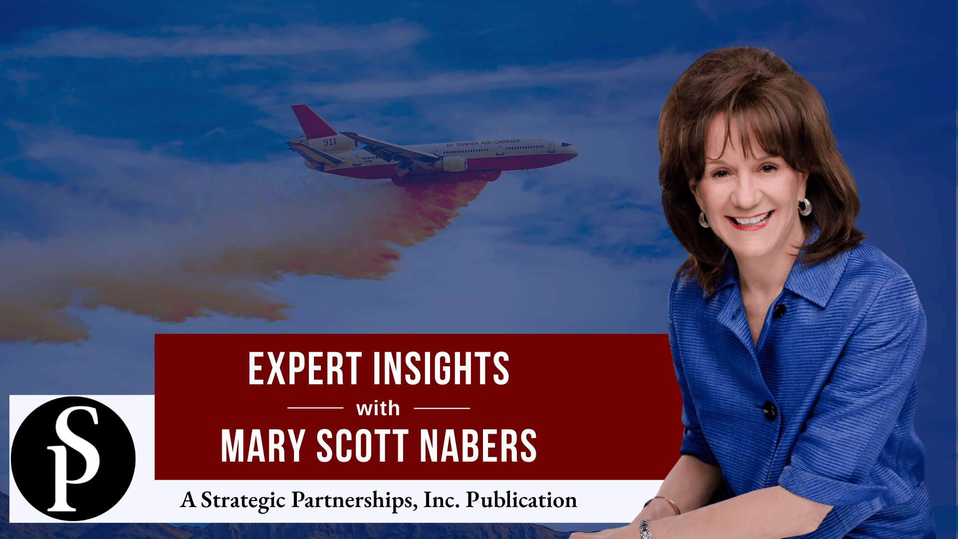 Mary Scott Nabers before a firefighting plane for her weekly column, this week about resilience initiatives.