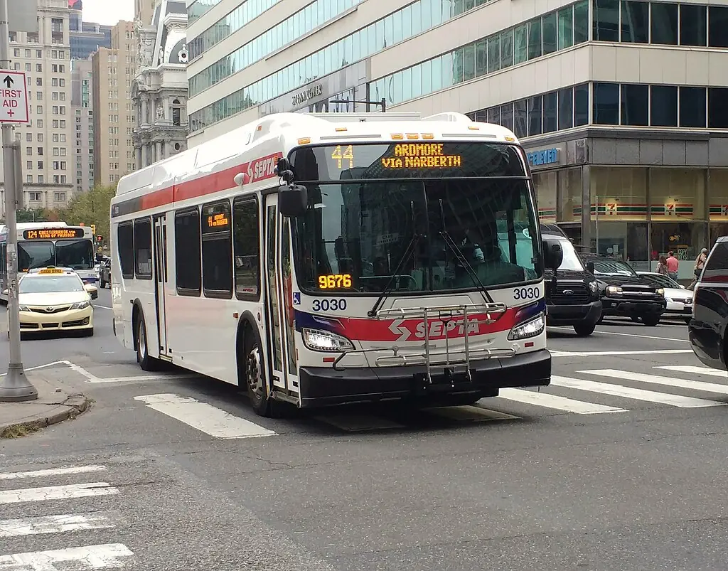 A SEPTA bus in Pennsylvania.