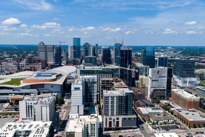 The Nashville city skyline.