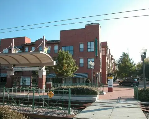 A transit-oriented development in Plano, Texas.