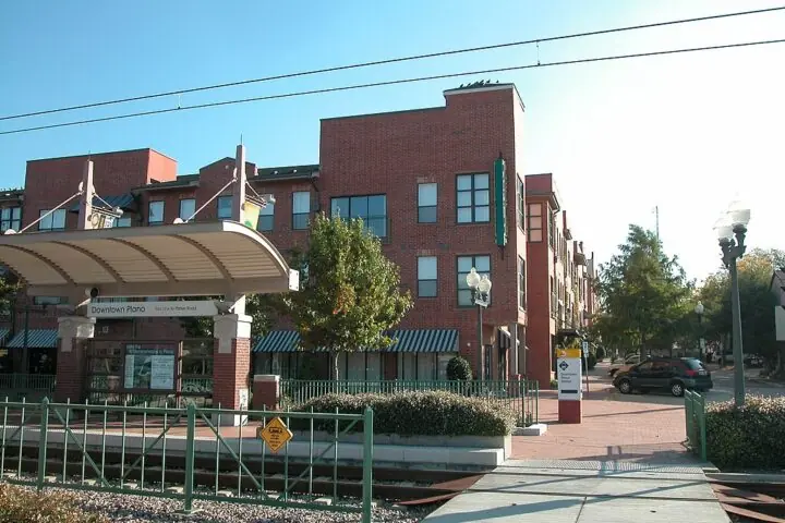 A transit-oriented development in Plano, Texas.