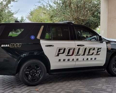 A Sugar Land police vehicle in Texas.