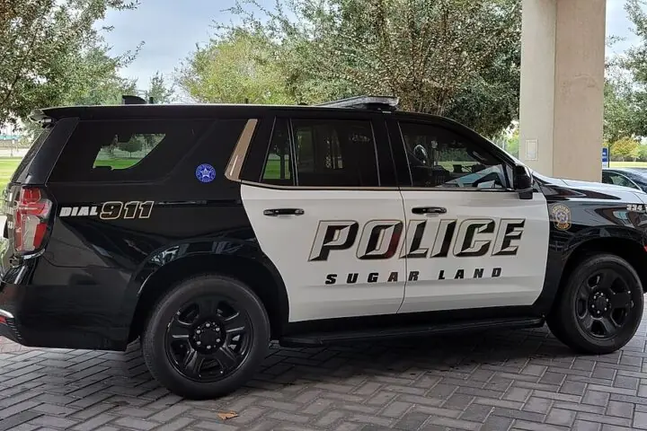 A Sugar Land police vehicle in Texas.