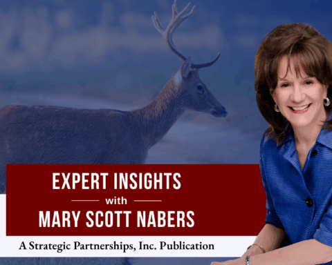 Mary Scott Nabers before a buck for her weekly column.