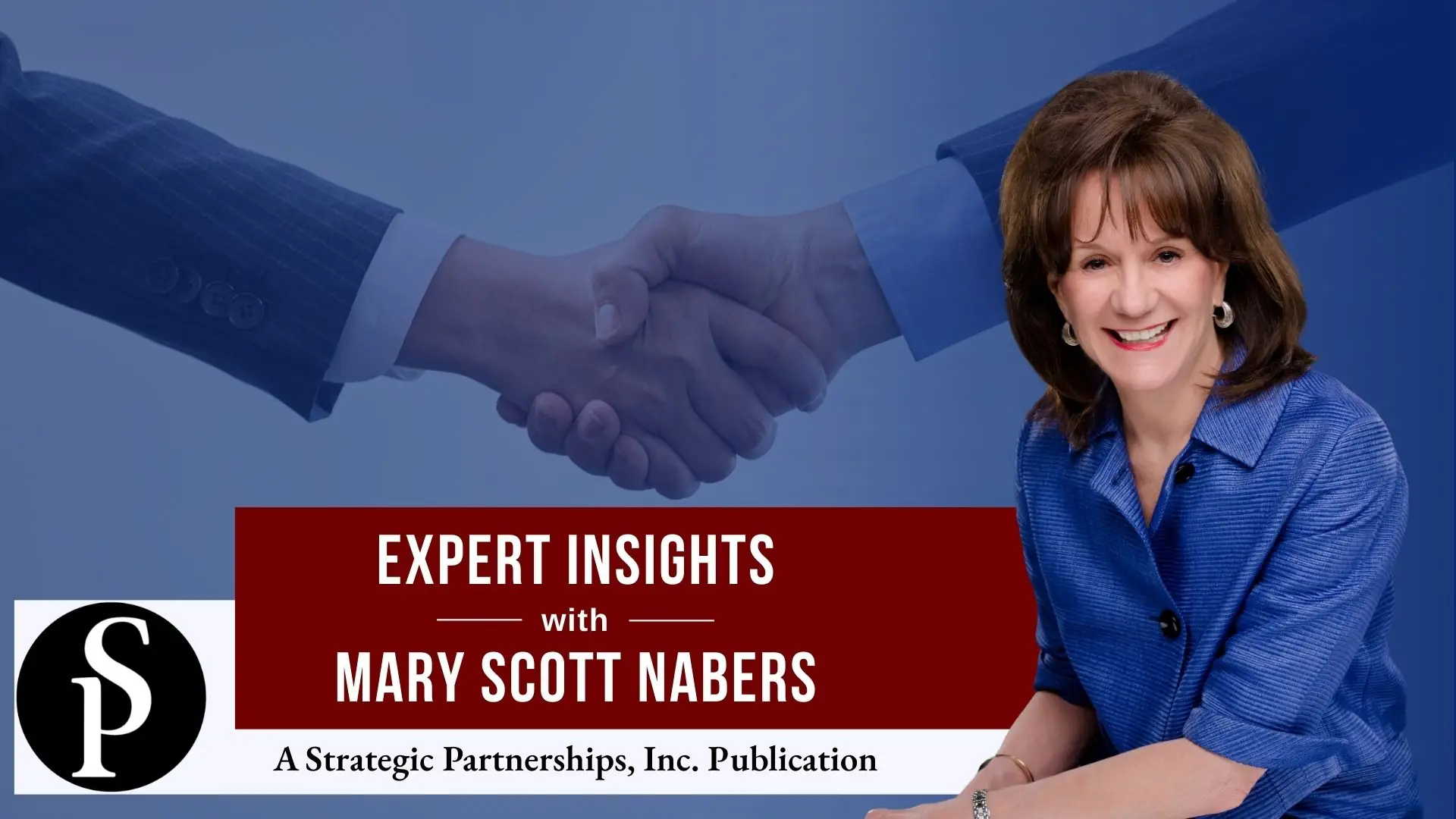 Mary Scott Nabers before a handshake for her weekly column.