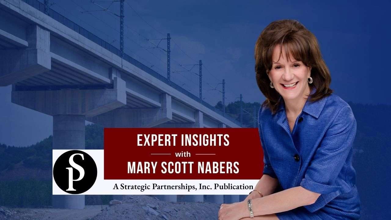 Mary Scott Nabers before a bridge for her weekly column.