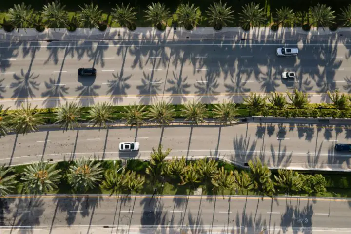 An aerial view of a Florida highway.