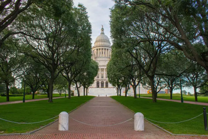 The Rhode Island Capitol Building in Providence.