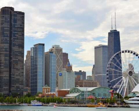 The Chicago skyline.