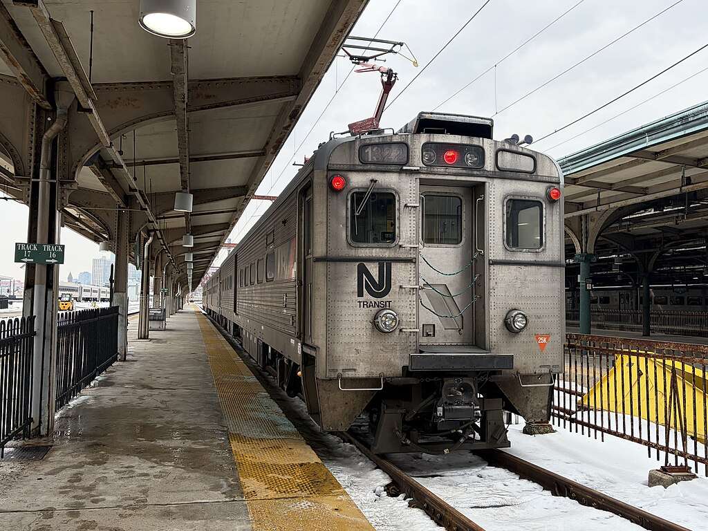 A NJ Transit train in New Jersey.