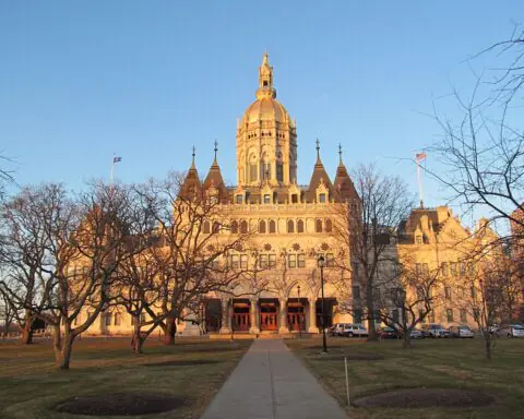 The Connecticut State Capitol building in Hartford.