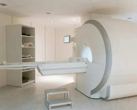 An MRI machine in a healthcare facility.