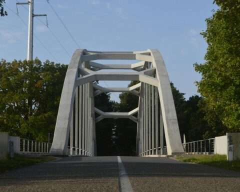 A rural bridge in the United States.