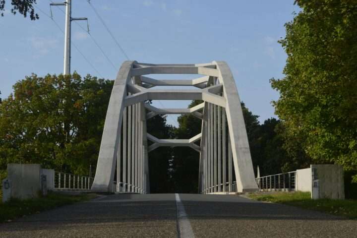 A rural bridge in the United States.