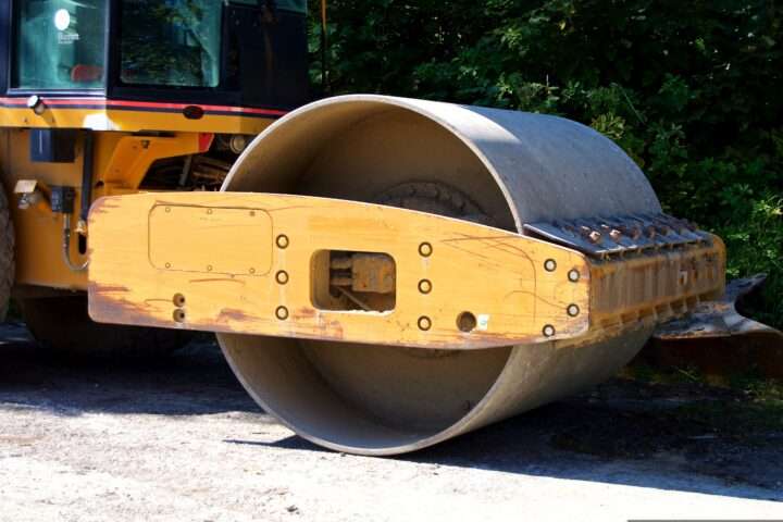 A construction roller.