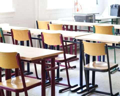 Inside of a classroom