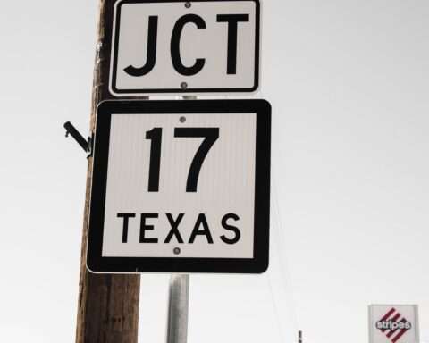 Texas highway sign