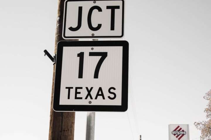 Texas highway sign
